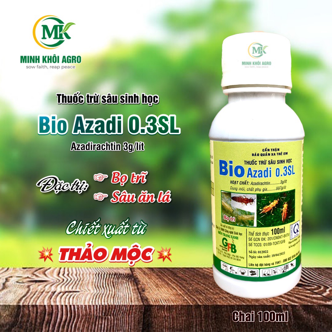 Thuốc trừ sâu sinh học Bio Azadi (Nguồn gốc thảo mộc)